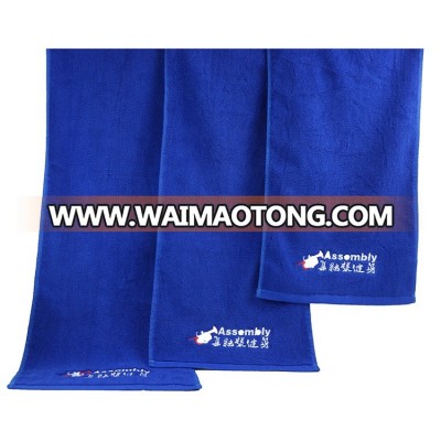 Extra Long Blue 30*100CM Size Gym Towel And Advertising Towel