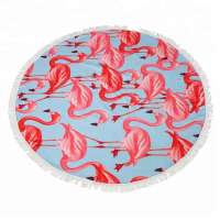 Customized round cotton beach towel minimum wholesale bulk,print pattern with logo for beach towel